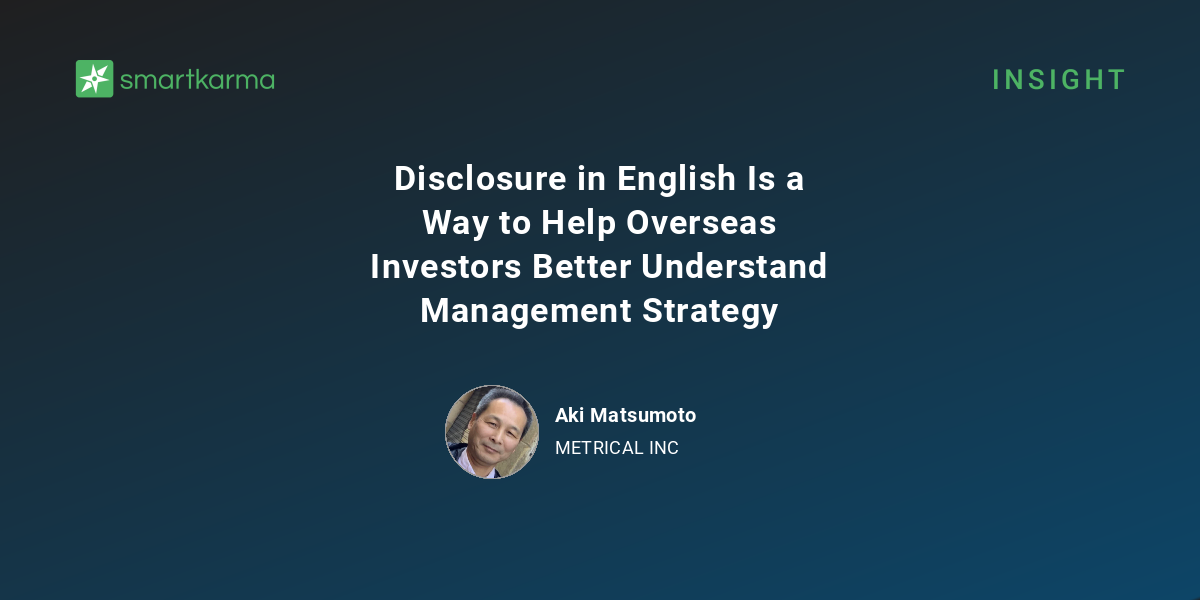 Disclosure in English Is a Way to Help Overseas Investors Better ...